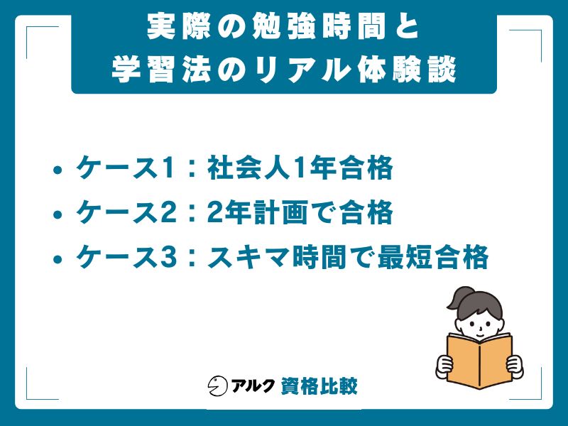 実際 勉強時間 学習法 リアル体験談
