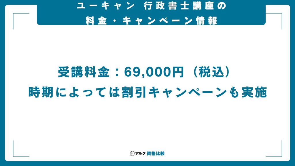 ユーキャン行政書士講座のコース一覧と料金・キャンペーン情報