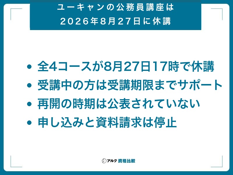 ユーキャン 大卒国家一般職 地方上級 テキスト ユーキャンの公務員講座は休講｜代わりに選べる6社と休講前の評判