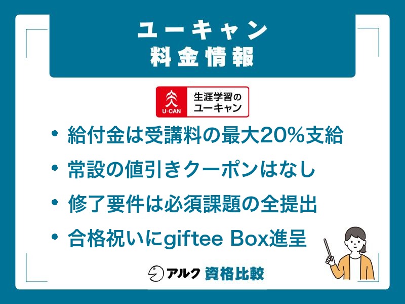 ユーキャンの料金・教育訓練給付金・キャンペーンの結論