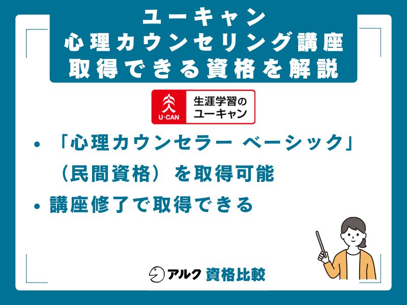 「心理カウンセラー ベーシック」資格と合格実績