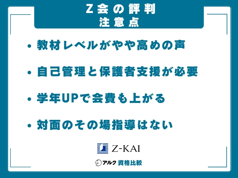 Z会 注意点