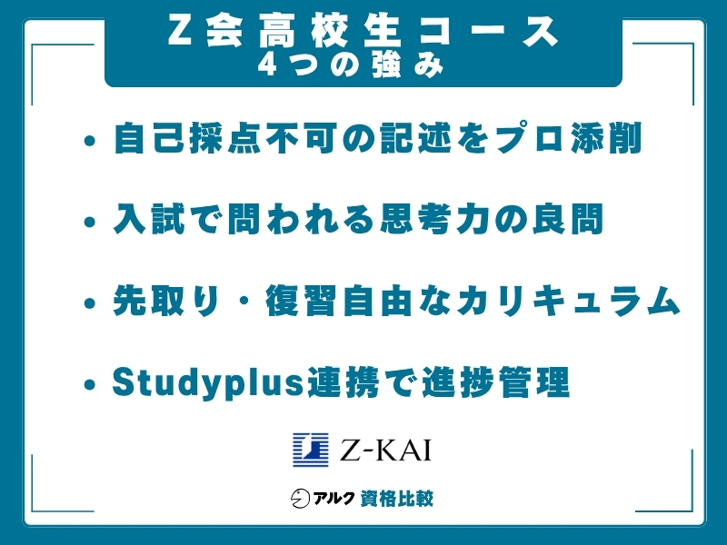 Z会 高校生コース 強み