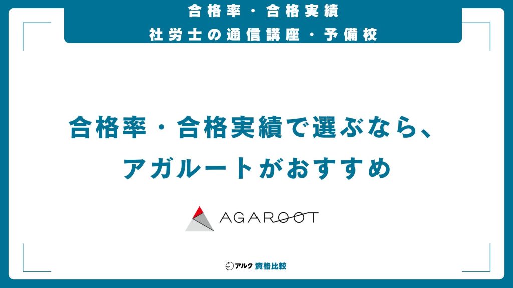 社労士の通信講座を合格率・合格実績で比較