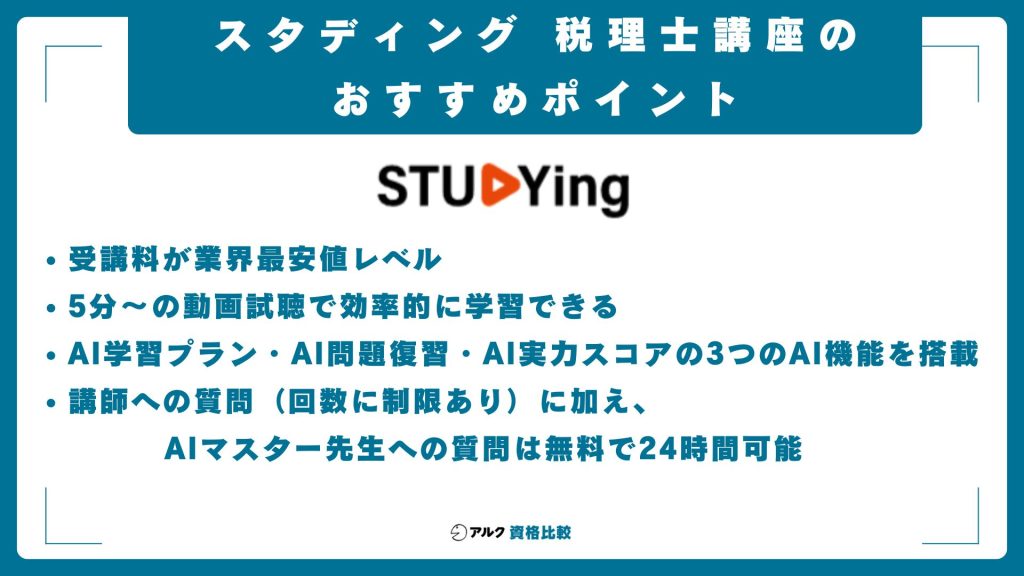 スタディング税理士講座