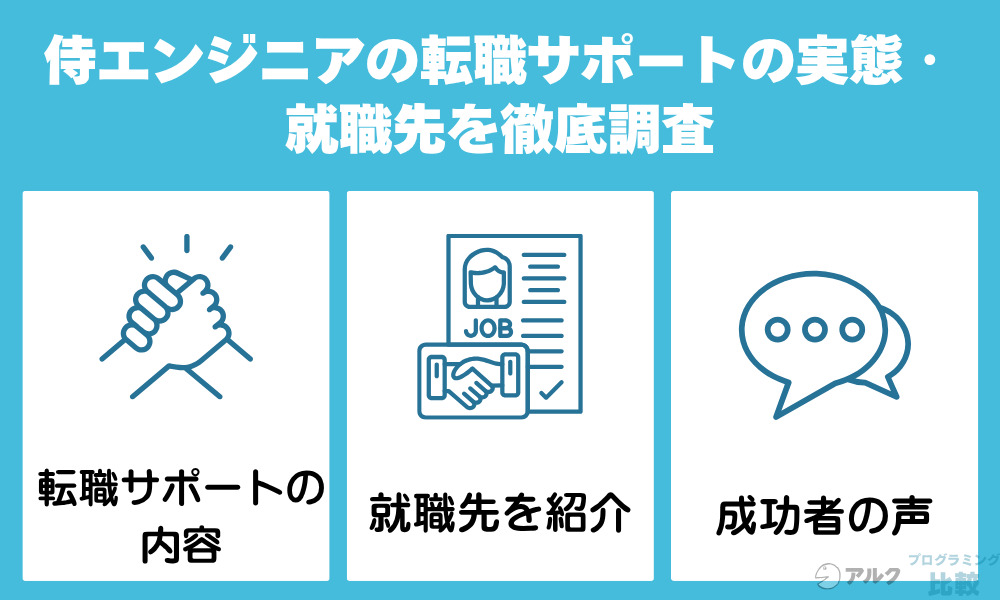 侍エンジニアは転職できない？転職サポートの実態や就職先を徹底調査