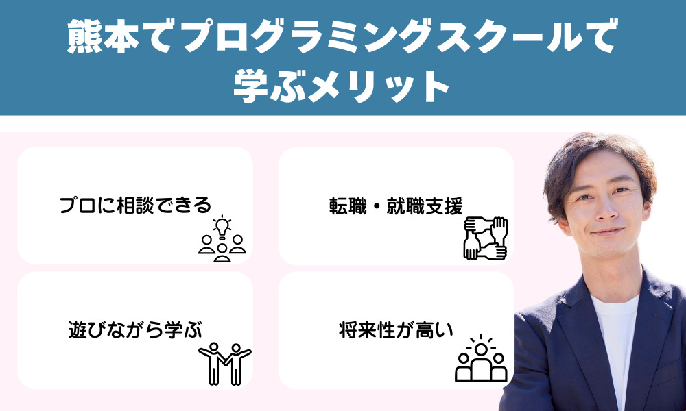熊本のプログラミングスクールで学ぶメリット