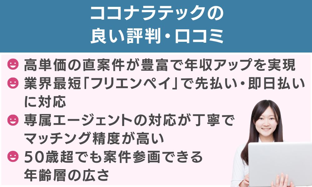 ココナラテックの良い評判・口コミ