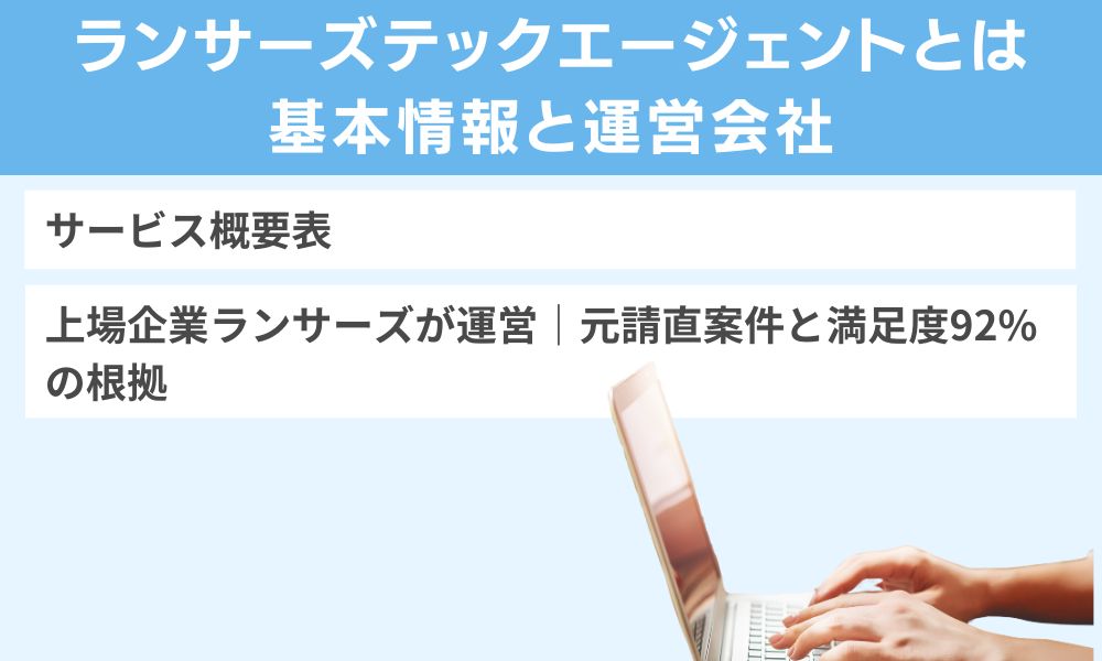 ランサーズテックエージェントとは|基本情報と運営会社