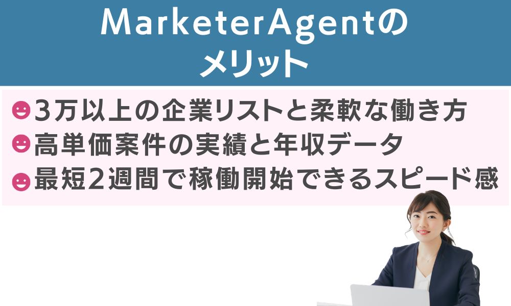 MarketerAgentのメリット