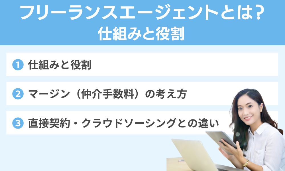 フリーランスエージェントとは?仕組みと役割