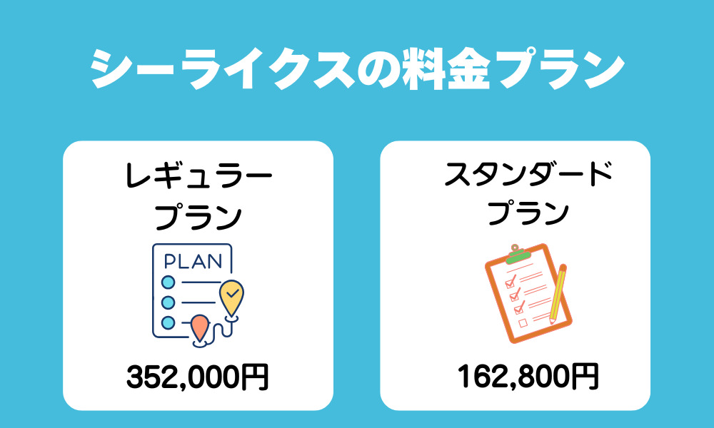 シーライクスの料金プランは3つ