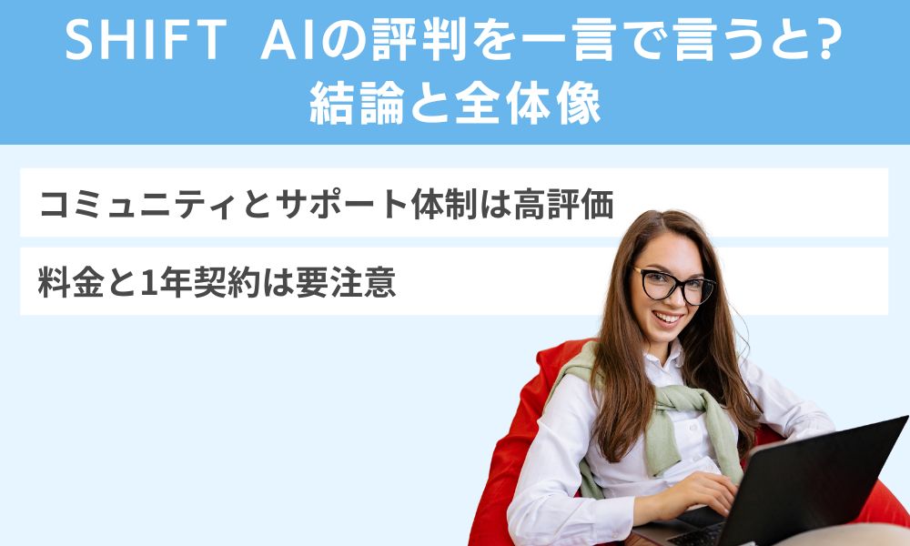 SHIFT AIの評判を一言で言うと?結論と全体像