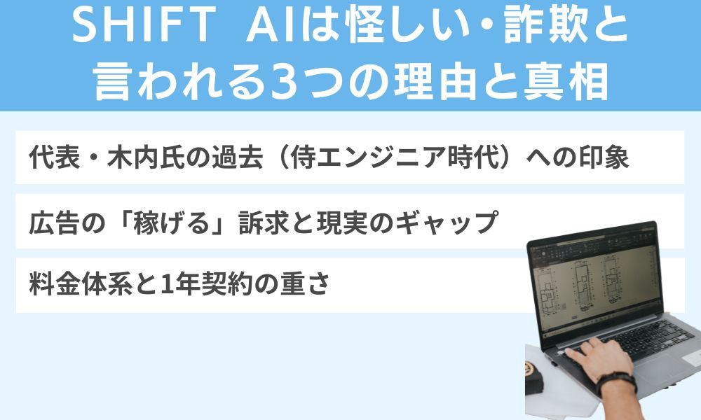 SHIFT AIは怪しい・詐欺と言われる3つの理由と真相