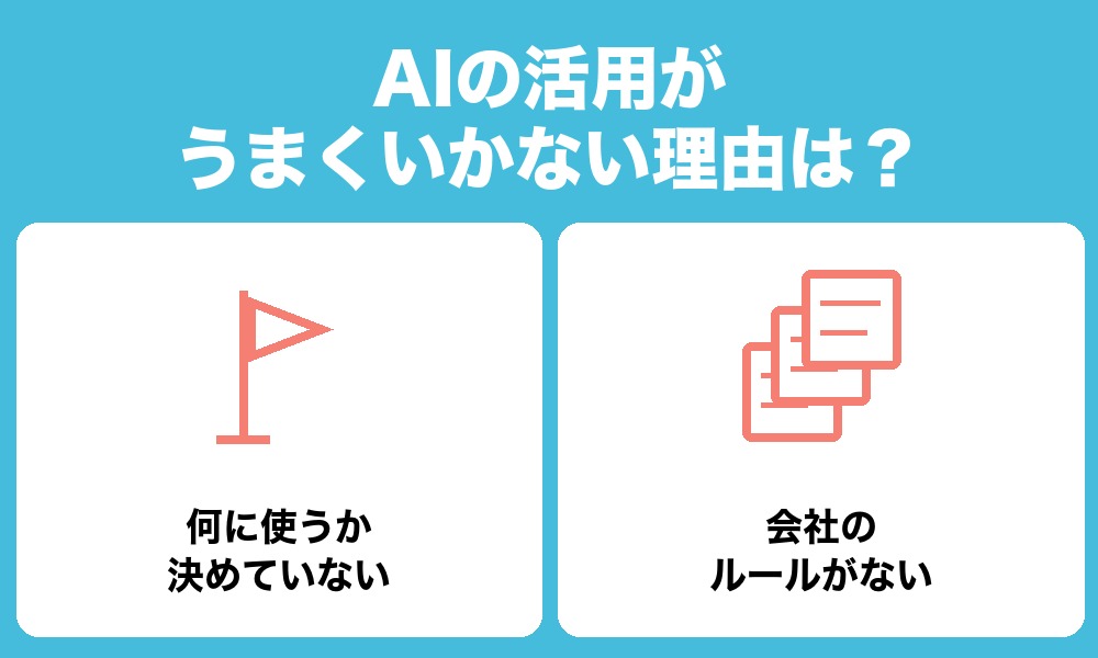 AIの活用がうまくいかない理由は?