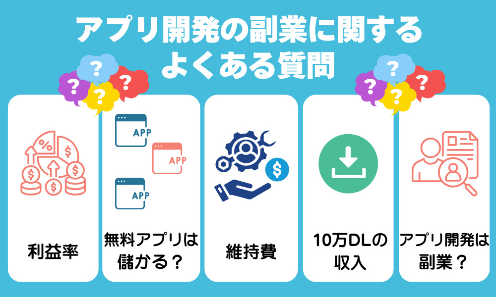 アプリ開発の副業に関してよくある質問