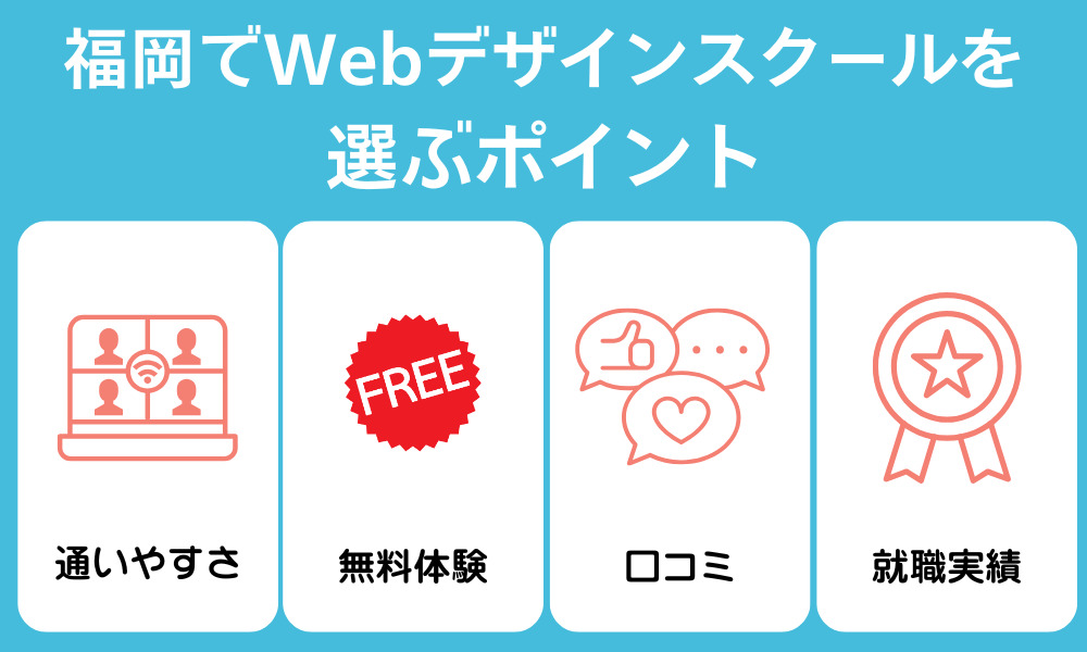 福岡のWebデザインスクールを選ぶポイント