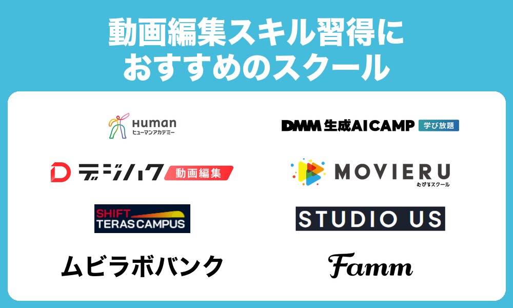 副業で稼ぐなら?動画編集スクールおすすめ8選【初心者向け】