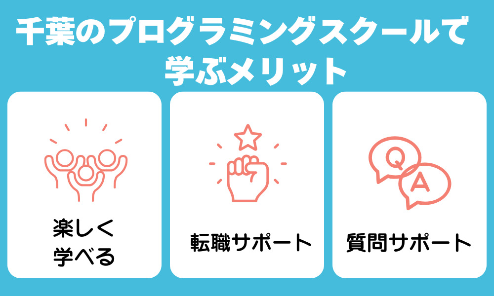千葉のプログラミングスクールで学ぶメリット