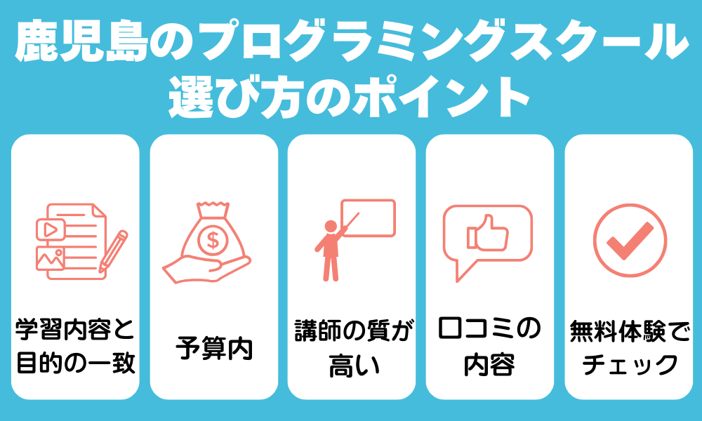 鹿児島のプログラミングスクールの選び方