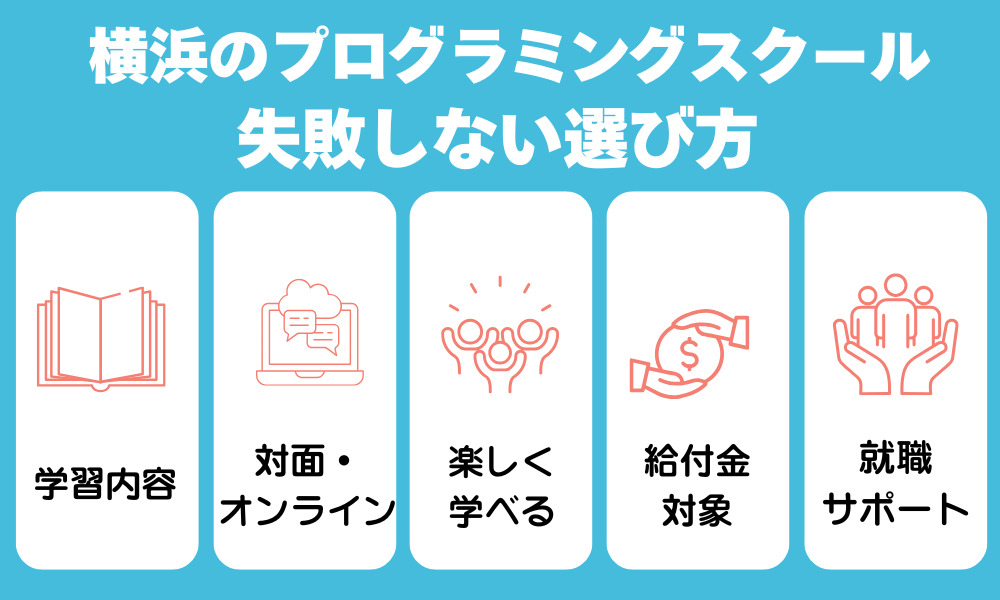 横浜のプログラミングスクールの失敗しない選び方