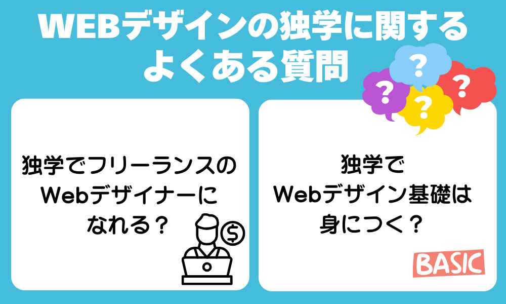 Webデザインの独学に関してよくある質問