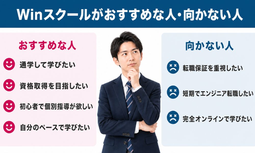 Winスクールがおすすめな人・向かない人