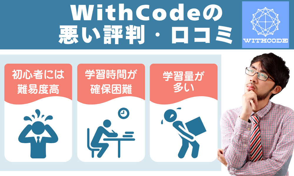 WithCodeの悪い評判・口コミ