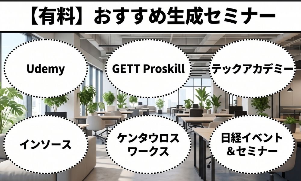 有料 おすすめ生成AIセミナー