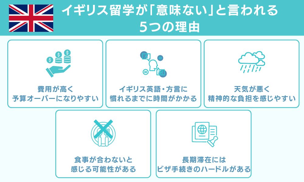 イギリス留学が「意味ない」と言われる5つの理由