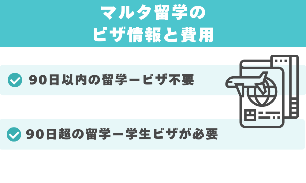 マルタ留学のビザ情報と費用