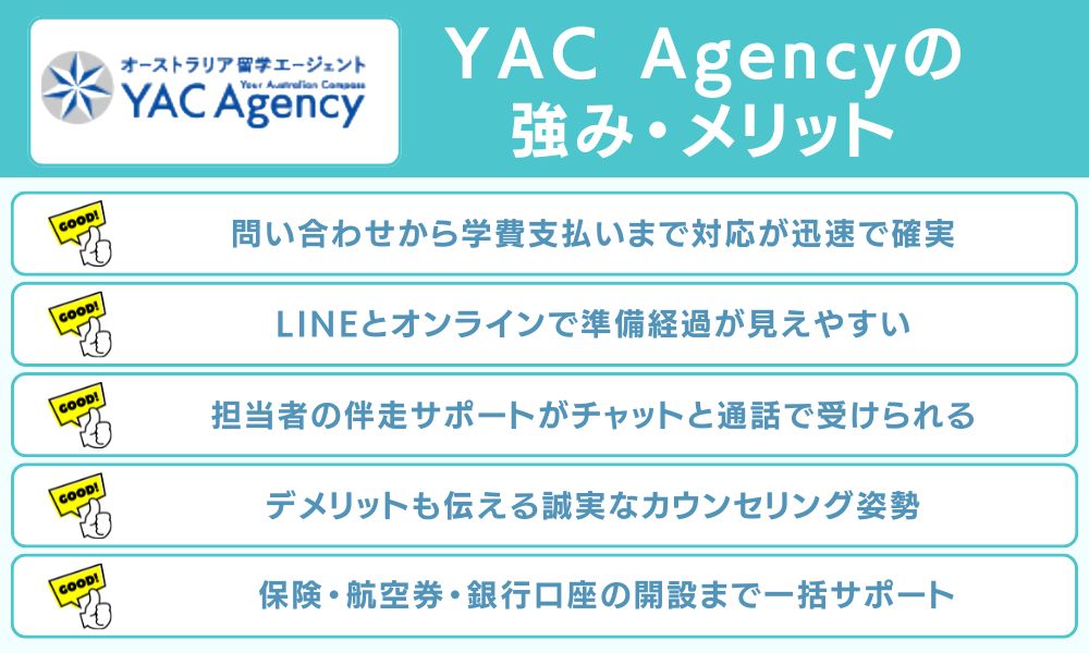 YAC Agencyの強み・メリット