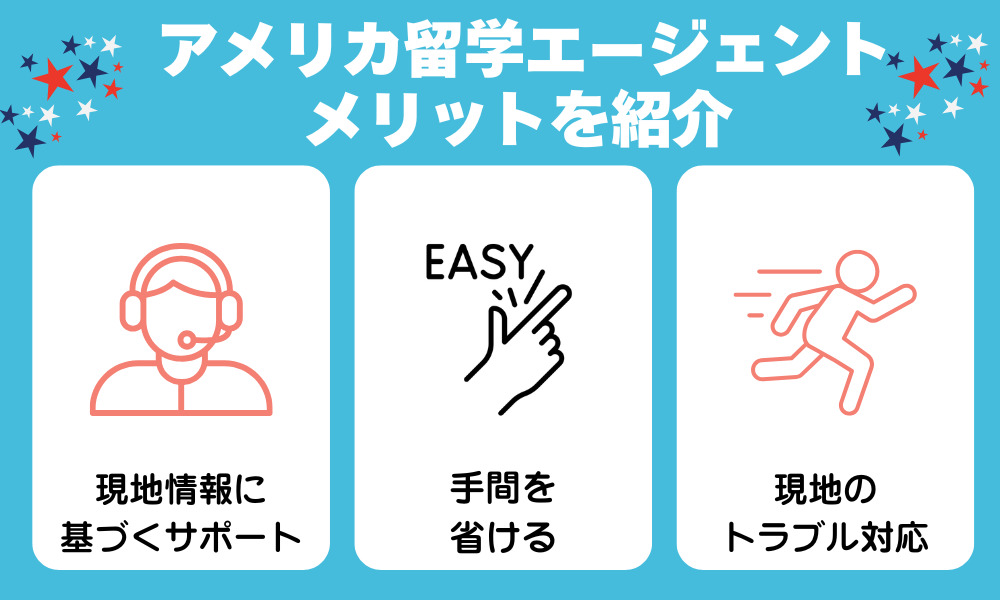 アメリカ留学でエージェントを利用するメリット