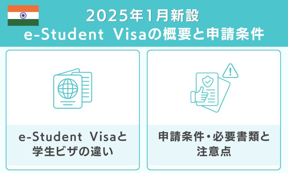 2025年1月新設 e-Student Visaの概要と申請条件