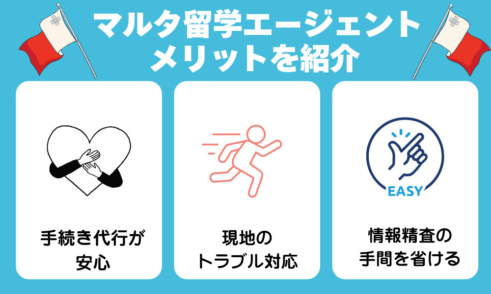 マルタ留学でエージェントを使うメリット
