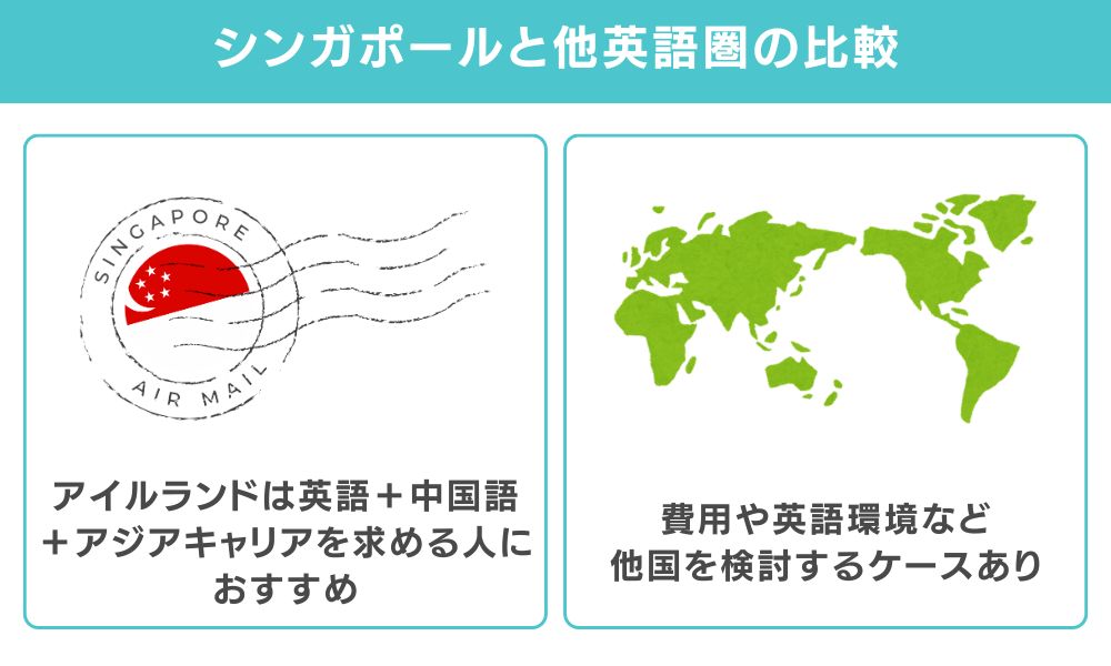 他英語圏との比較|シンガポールを選ぶべき人とそうでない人