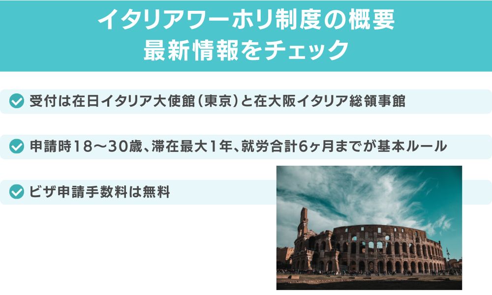 イタリアワーホリ制度の概要｜2026年4月運用開始の最新情報