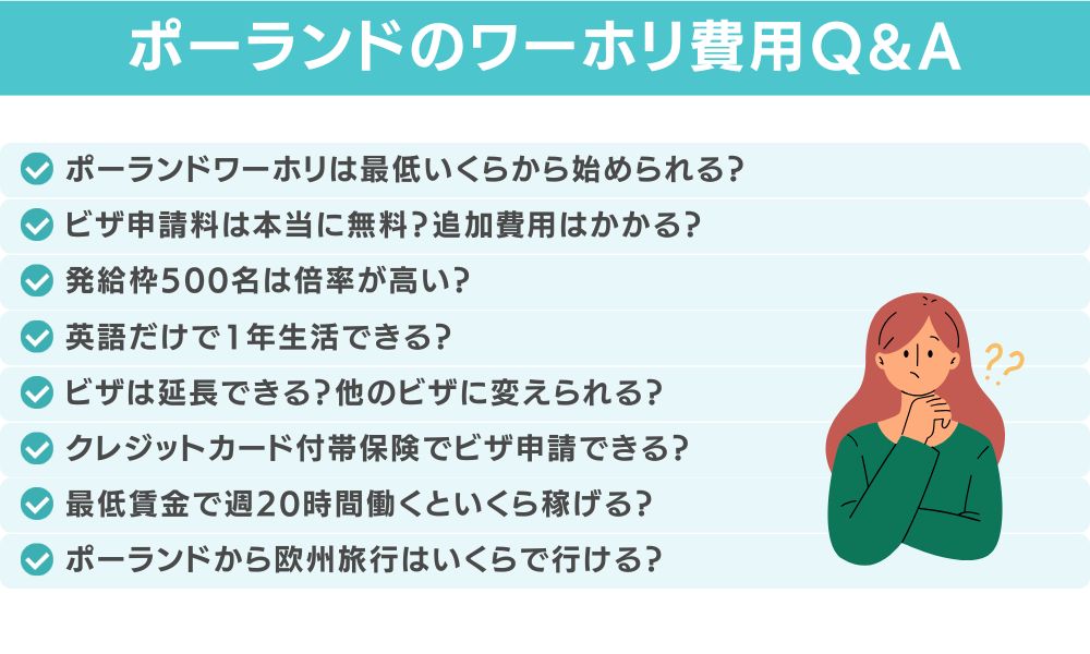 ポーランドワーホリの費用についてよくある質問