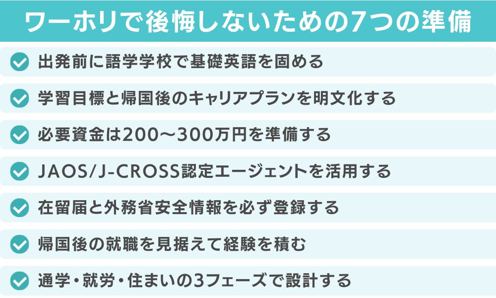 「やめとけ」を覆す！後悔しないための7つの準備