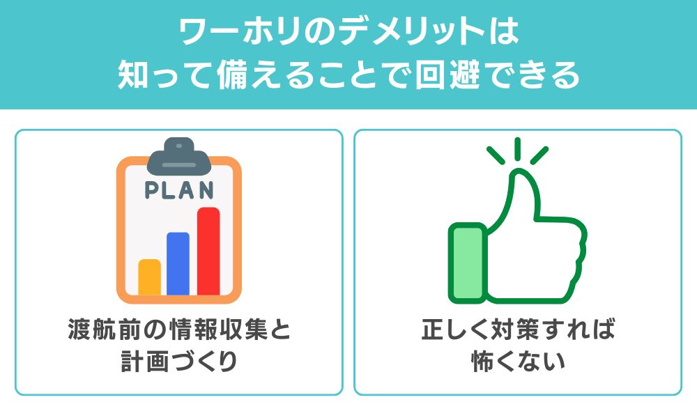 ワーホリのデメリットは「知って備える」ことで回避できる【結論】
